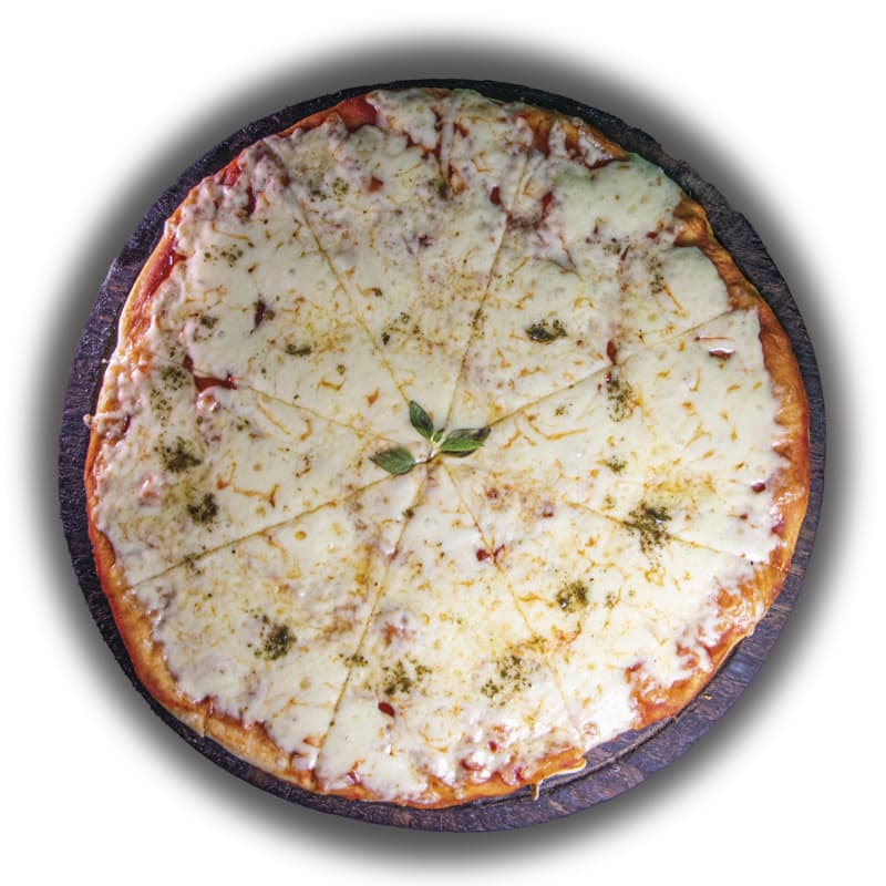 Pizza con queso