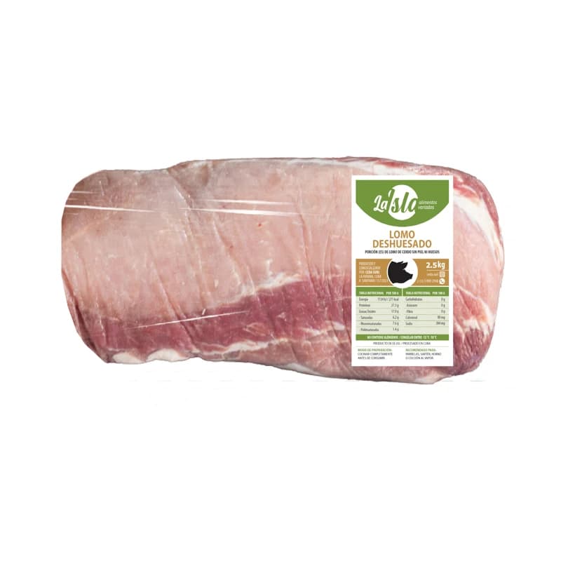 Lomo de cerdo sin hueso y sin piel, 2.5 kg, La isla