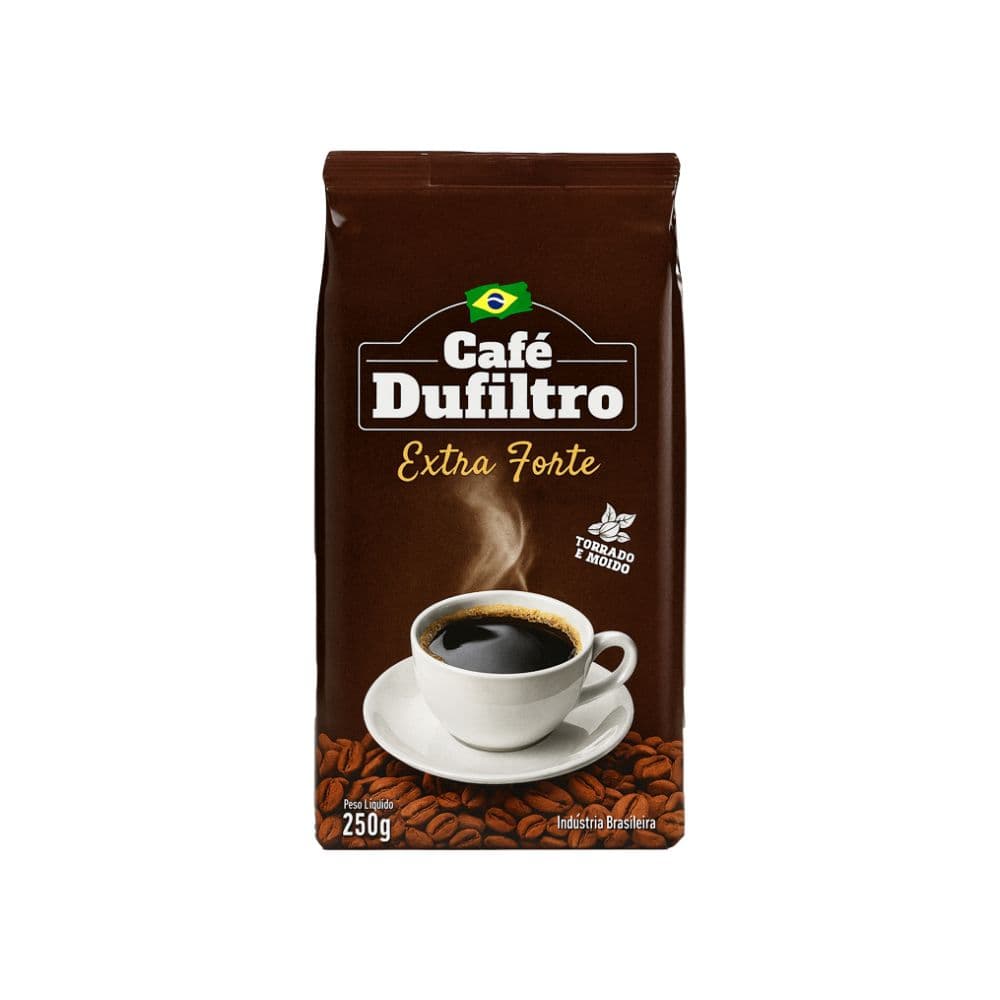 Café tostado y molido extrafuerte, 250 g, Dufiltro