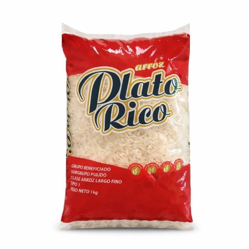 Arroz brasileño, 1 kg, Plato Rico